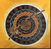 Burumbumba - 1,21x1,18m - oleo e acrilico s/tela - cacau
