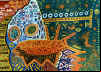 peixe imaginario 67,5x92cm - acrilico s/tela - cacau